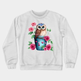 owl Blue Crewneck Sweatshirt